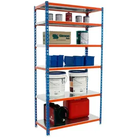 Simonrack Metallregal 2500 x 800 x 500 cm Blau/Orange