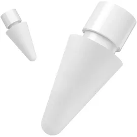 Baseus Austauschbare Silikonspitzen für Eingabestift kompatibel mit Apple Pencil 1 und 2 Weiß
