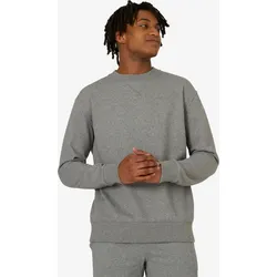 Sweatshirt Herren - 500 Essentials grau hellzinngrau|- S