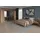 Musterring Schlafzimmer-Set MUSTERRING "Sorrent, Kleiderschrank, Bett & Nachtkommoden, teilmassiv Eiche", braun, Schrank 300cm Breit / 216cm Hoch + ohne Matratze, B/H: 180cm x 200cm, Schrank 300cm Breit / 216cm Hoch, Glas, Hartfaserplatte, Holz teilmassiv,