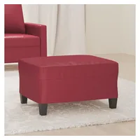 vidaXL Fußhocker Kunstleder 70 x 55 x 41 cm Weinrot