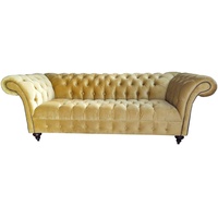 JVmoebel Chesterfield-Sofa Modernes großes 3-Sitzer-Sofa im Chesterfield-Stil beige