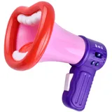 AMSLSIU Megafon in Mundform – Kindergeschenk, Scherzartikel, sorgt für Lacher Dank einfacher Bedienung und innovativer Soundfunktionen. Mehrere Tasten, Megafon Funktion, Rot, 16 x 11 x 13 cm