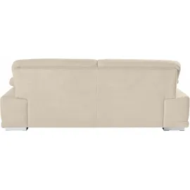 sit&more Couch Kunstleder 3-Sitzer Beige