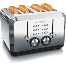 Arendo Toaster 4-Scheiben Silber