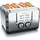 Arendo Toaster 4-Scheiben Silber