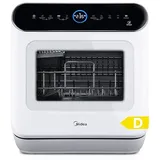 Midea ST 5.31 Mini Geschirrspüler 42cm freistehender Tischgeschirrspüler mit Wifi Control Spülmaschine 7 Programme 3 Maßgedecke Touch, 58 dB, mit/ohne Wasseranschluss benutzbar, Weiß