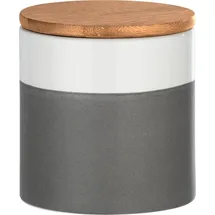 Wenko Malta rund grau/weiß 0,45 l