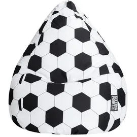 Sitting Point BeanBag Fussball XL weiß/schwarz