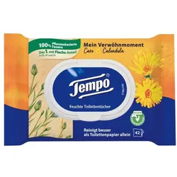 Tempo Feuchtes Toilettenpapier »Mein Verwöhnmoment Calendula & Kamille« weiß