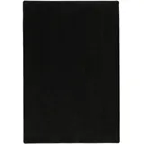 Snapstyle Hochflor Langflor Teppich Cottage Schwarz, 200x200cm