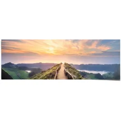 Poster REINDERS "Morgenröte Sonnenaufgang - Ausblick - Landschaft - Berge", bunt (farbe bild(er): mehrfarbig), B:158cm H:53cm, Papier, Bilder
