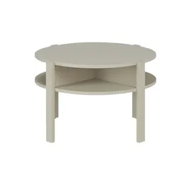 Forte Couchtisch Ø beige ¦ Maße (cm): H: 45,5 Ø: 74.4
