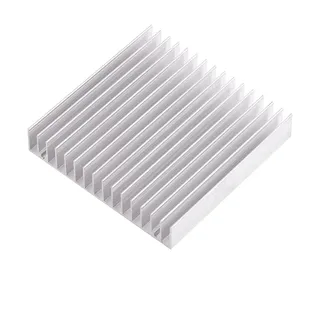 Alu Kühlkörper, 1 Stück Heatsink Gute Wärmeleitfähigkeit Kühlkörper Kühlflosse CPU Kühler PC Kühlkörper 100 X 100 X 18 mm Aluminium Kühlkörper Groß