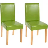 MCW Esszimmerstuhl Littau Kunstleder grün 2er Set