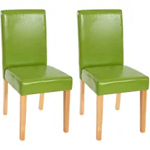 MCW Esszimmerstuhl Littau Kunstleder grün 2er Set