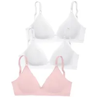 PETITE FLEUR Bralette-BH Damen 2xweiß+1xrosa Gr.80B