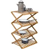 Bo-Camp Fitzroy Faltschrank Faltregal Bambus Holz faltbar