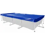 Evolution Abdeckplane Rechteck 700x350cm Blau mit Übermaß Sommer Winter Pool Schwimmbad