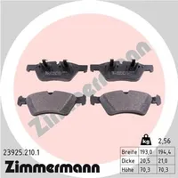 ZIMMERMANN Bremsbelagsatz, Scheibenbremse