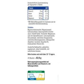 Taxofit Magnesium 500 + Calcium + Kalium Granulat 20 Sticks