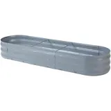 casa.pro Pflanzbeet Alfedena Oval 171 x 50 x 25 cm