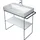 Duravit DuraSquare 86,5x45cm, bodenstehend, schwarz matt