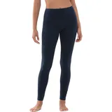 MEY Cotton Pure Leggings Elastischer Bund Blau 38