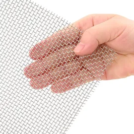 vidaXL Mesh Bildschirm 40 x 200 cm Silber/Edelstahl