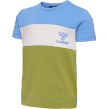 hummel hmlGLAD BLOCK Baby-T-Shirt 7118 | silver lake blue 80