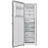 Midea Gefrierschrank MDRU385MTC46, 185.0 cm hoch, 59.5 cm breit, NoFrost, LED-Display, Inverter-Kompressor silberfarben