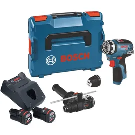 Bosch GSR 12V-35 FC Professional inkl. 2 x 3 Ah + L-Boxx + Zubehör 06019H3009