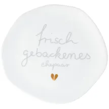 räder Frühstücksteller Frisch Gebackenes Ehepaar 14 cm Weiß