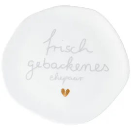räder Frühstücksteller Frisch Gebackenes Ehepaar 14 cm Weiß
