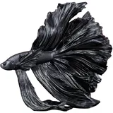 Riess-Ambiente Skulptur CROWNTAIL - Design Deko Figur Kampffisch35cm schwarz Betta Fisch Skulptur