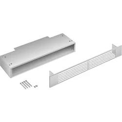 GRIX6H Metall-Einbaurahmen + Edelstahl-Lüftungsgitter für Sockelleiste