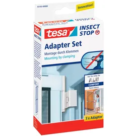 Tesa ALU Comfort Fliegengitter Adapter-Set 3 Stück