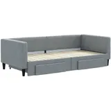 vidaXL Tagesbett 90 x 200 cm Hellgrau