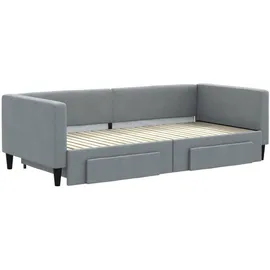vidaXL Tagesbett 90 x 200 cm Hellgrau