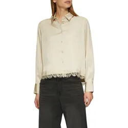 s.Oliver Langarmbluse, mit Spitze am Saum s.Oliver BEIGE 38