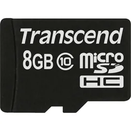 Transcend microSDHC Class 10 + SD-Adapter 8 GB