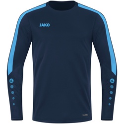 JAKO Power Sweatshirt 910 - marine/skyblue XXL