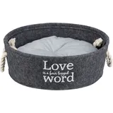 Trixie Kuschelbett Lian, dunkelgrau 37 cm,