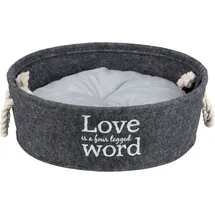 Trixie Kuschelbett Lian, dunkelgrau 37 cm,