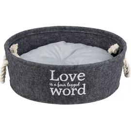 Trixie Kuschelbett Lian, dunkelgrau 37 cm,