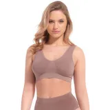 Magic Bodyfashion Bügelloser BH MAGIC BODYFASHION "Comfort Bra", Damen, Gr. XXL, N-Gr, braun (espresso), Obermaterial: 89% Polyamid, 11% Elasthan, unifarben, BHs, bequemer, nahtloser und bügelloser BH