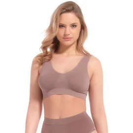 Magic Bodyfashion Bügelloser BH MAGIC BODYFASHION "Comfort Bra", Damen, Gr. XXL, N-Gr, braun (espresso), Obermaterial: 89% Polyamid, 11% Elasthan, unifarben, BHs, bequemer, nahtloser und bügelloser BH