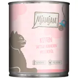 MjAMjAM 6x800g MjAMjAM Kitten saftiges Hühnchen mit Lachsöl Katzenfutter nass