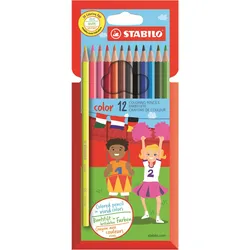 STABILO color Swano - Farbstift - verschiedene Farben - 2.5 mm (Packung mit 12)