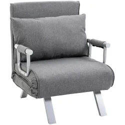 HOMCOM Schlafsessel Polyester, Metall, Schaumstoff